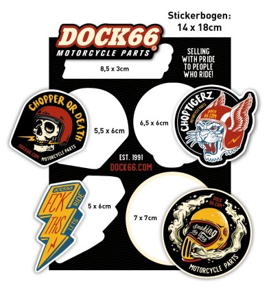 Sticker DOCK66 Motorcycle Parts