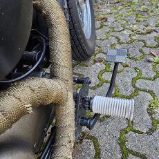 Fussrasten Ersatzgummi  für Harley OEM style weiß