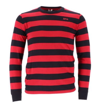 13 1/2 Behind Bars Longsleeve rot schwarz