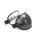 Bubble Visier mit Raceflag Strap schwarzes Leder