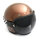 Bubble Visier mit Raceflag Strap schwarzes Leder smoke