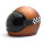 Bubble Visier mit Raceflag Strap schwarzes Leder smoke