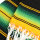 Mexican Serape blanket 210x150 cm black-green