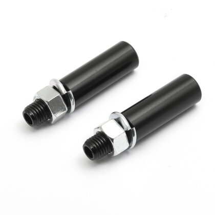 Spiegelverlängerung 37 mm mit M10 1,25 Gewinde, schwarz, 2 Stk.