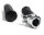 Rubber Grip Set with chrome Throttel Clamp "Anderson Style"