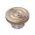Motone Customs Fuel Gas Cap Rippled Brass for Harley and Triumph