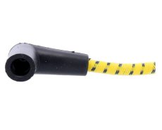 Universal 40" ignition cable/plug set cotton fabric,Yellow/black