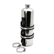 Fuel Reserve Bottle with holder 1.5L stainless steel  polished