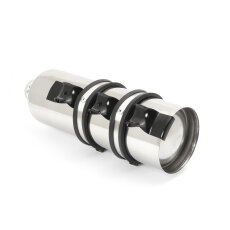 Fuel Reserve Bottle with holder 1.5L stainless steel  polished