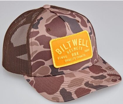 Biltwell Bark snap back Cap brown camo