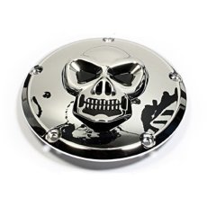 Skull Derby Cover - Harley Twin Cam