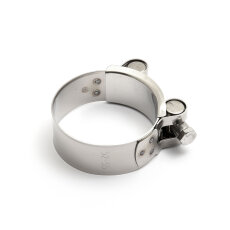 Auspuffschelle aus Edelstahl für Durchmesser 52mm-55mm