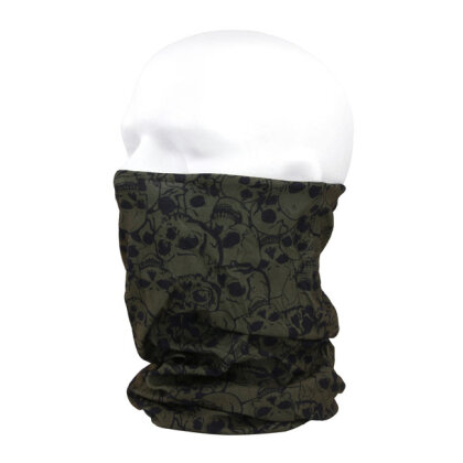 Coolmax tunnel green with skulls