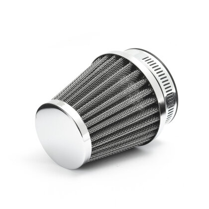 Universal Kegel Luftfilter 50-54mm Pod Filter silber