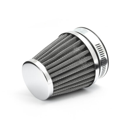 Universal Kegel Luftfilter 59-63mm Pod Filter silber