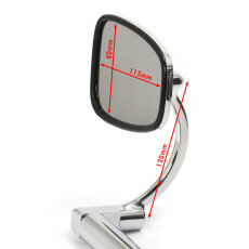 Bars End Mirror Classic Chrome left/right/up/down