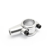 Spiegelhalterung 10mm silber für 22mm Lenker
