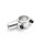 Spiegelhalterung 10mm silber für 22mm Lenker