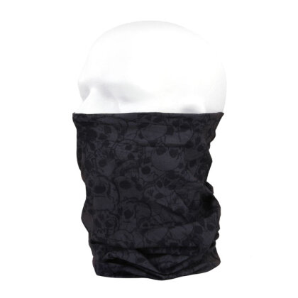 Coolmax tunnel black with skulls