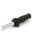 Custom Cable Throttle Clamp for 1" bars, single or dual cable, black, H-D 96-22