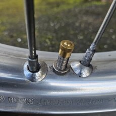 Valve Cap metal vintage brass