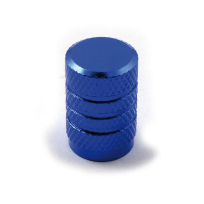 Ventilkappe Alu blau