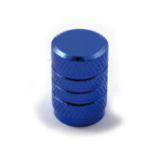 Ventilkappe Alu blau