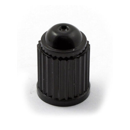 Ventilkappe Old School schwarz Kunststoff