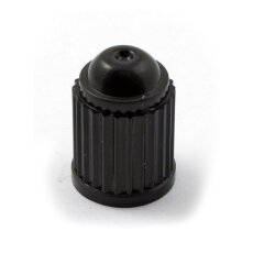 Ventilkappe Old School schwarz Kunststoff