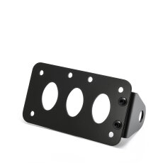Kennzeichenhalter seitlich schwarz universal