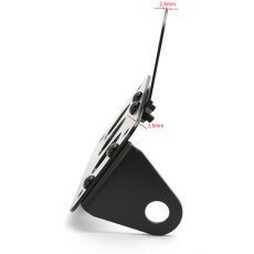 Kennzeichenhalter seitlich schwarz universal