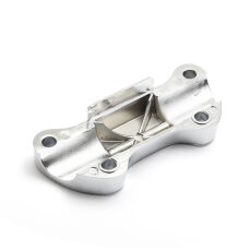 Lenkerklemme chrom für Harley-Davidson® mit Steg
