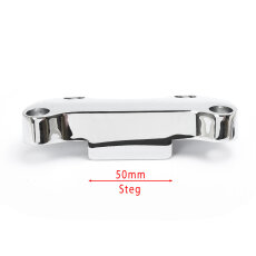 Handlebar Clamp with bar chromed for Harley®