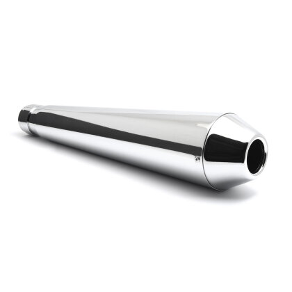 Megaphone muffler chrome