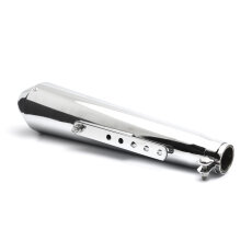 Megaphone muffler chrome