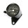 Mini-Tacho 60 mm schwarz mit schwarzem Ziffernblatt