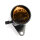 Mini-Tacho 60 mm schwarz mit schwarzem Ziffernblatt