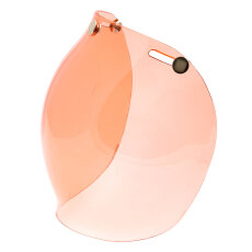 Bubble Visier hell rot für Open-Face Helme Amber