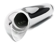 DOCK66 Motorrad Schalldämpfer Classic Turn Out Chrom