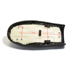 Kyoto Sitzbank mit Höcker, schwarz 51cm
