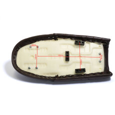 Akabane Brat-Style Sitzbank, flach, dunkelbraun 53cm