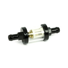 Benzinfilter 3/8" High Flow Schwarz mit Glas