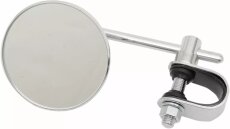 Custom Micro Mirror round 3" chrome, short Stem with...