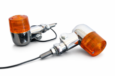 Retro Mini Blinker Chrom 1 Paar (2 Stk.) ECE