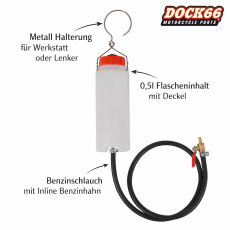 Benzinflasche Set Werkstatt-Tank 500ml, Behelfstank