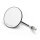 Custom Mirror round 4"/10cm black with E-mark, chrome stem, for Harley-Davidson®