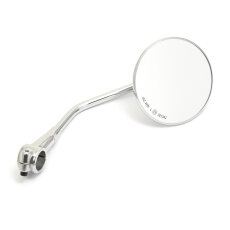 Custom Mirror round 4"10cm chrome E-mark, for 22mm...