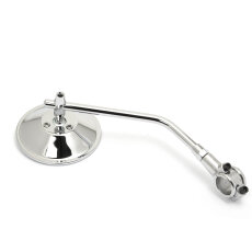 Custom Mirror round 4"10cm chrome E-mark, for 22mm...