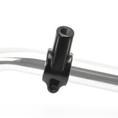 Custom Mirror round 4"10cm black E-mark, for 22mm handlebars