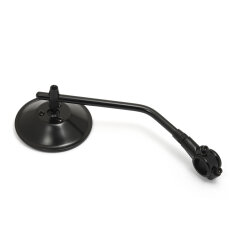 Custom Mirror round 4"10cm black E-mark, for 22mm...